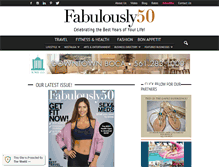 Tablet Screenshot of fabulously50.com